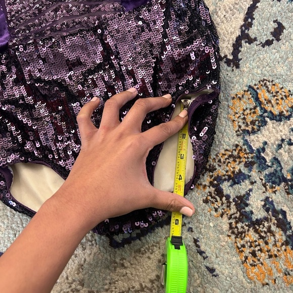 Tenth House Omega Dance Costume Style TH18109Size MA Adult Eggplant Jazz - Picture 9 of 12